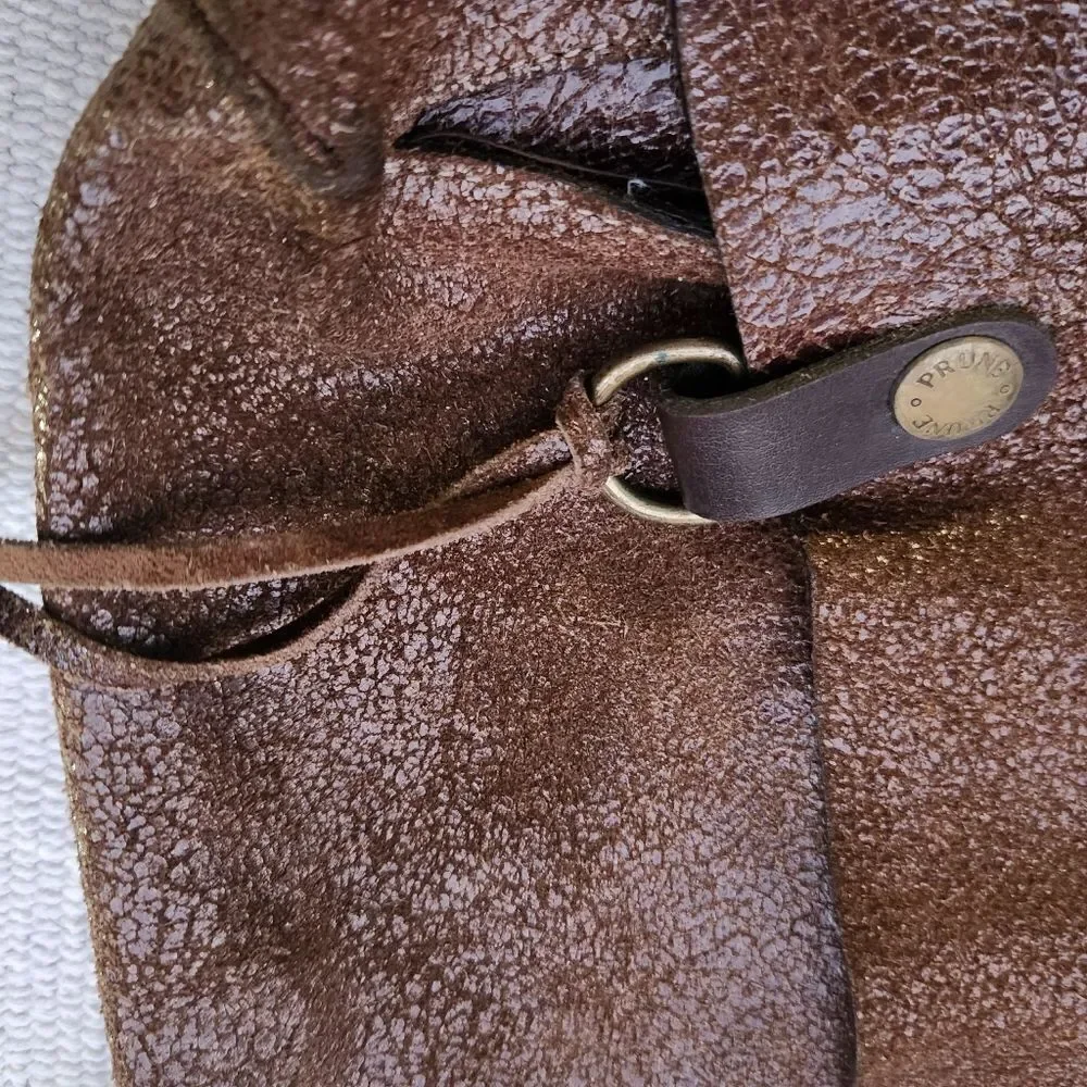Prune real leather